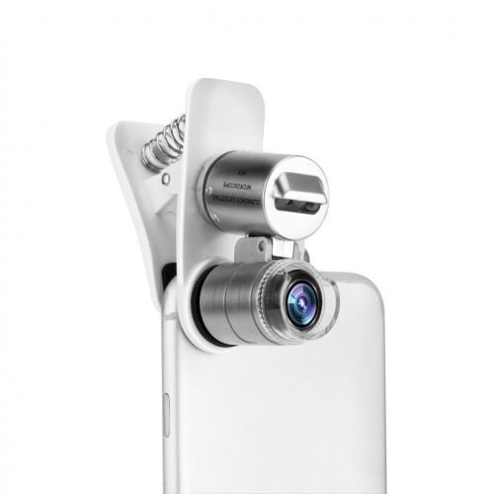 Led Işıklı Cep Mikroskobu Tüm Kameralı Telefonlar İçin No.9882-W