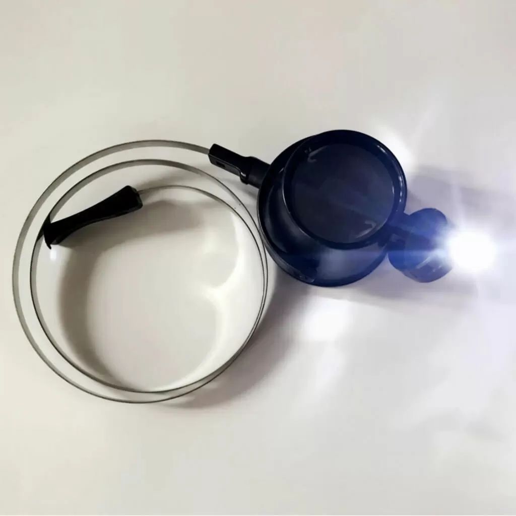 Ledli Başlıklı Saat Tamir Gözlüğü Yakın Lup Büyüteç 15X MG13B-A