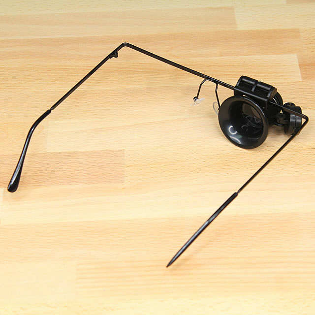 Ledli Saat Tamir Gözlüğü Yakın Lup Mercek Tek Göz 20X Max:2cm!!