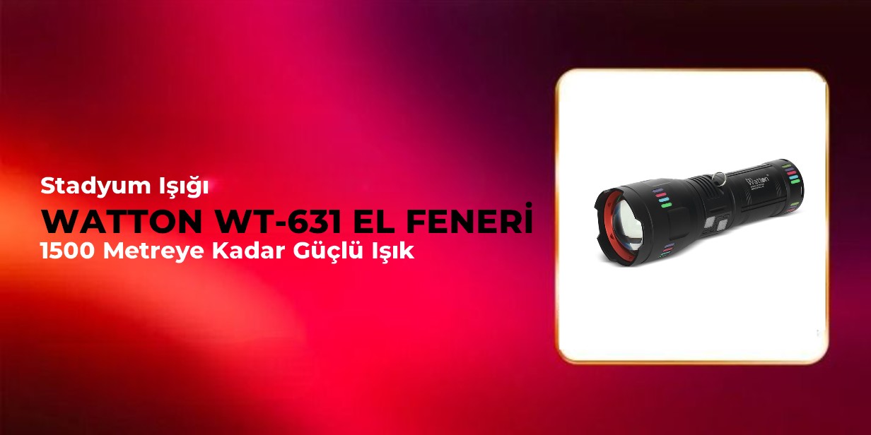 Watton Lazer Etkili Profesyonel El Feneri 30.000 Lümen WT-631
