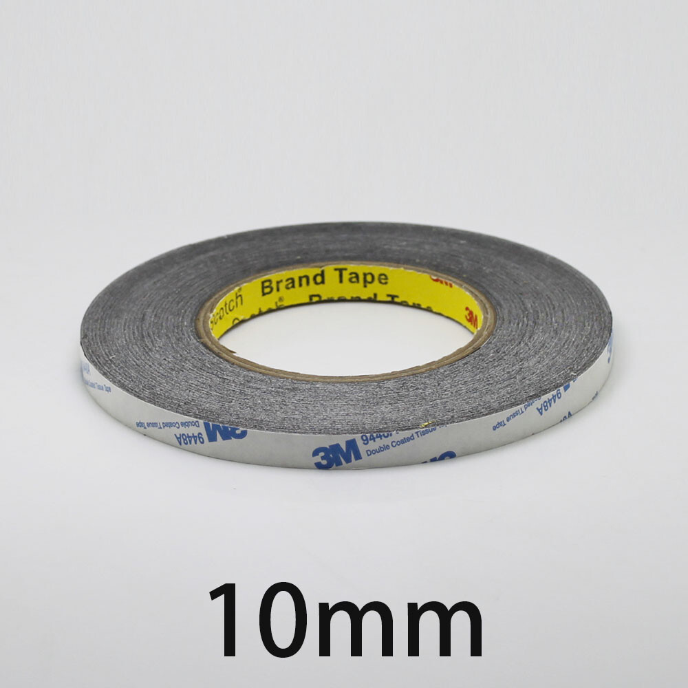 10mm/50mt SİYAH Çift Taraflı Bant, Telefon Tablet Ekran Cam Kasa Kapak Pil Tamir Bantı