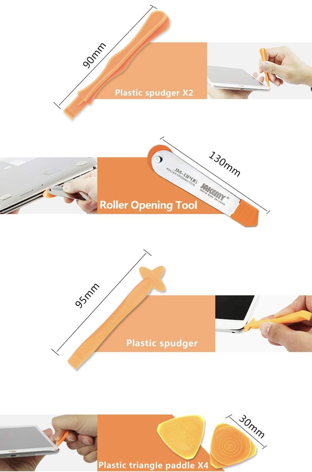 13 Parça Çok Amaçlı Telefon Tablet PS Notebook Laptop Açma Onarım Seti JM-OP15