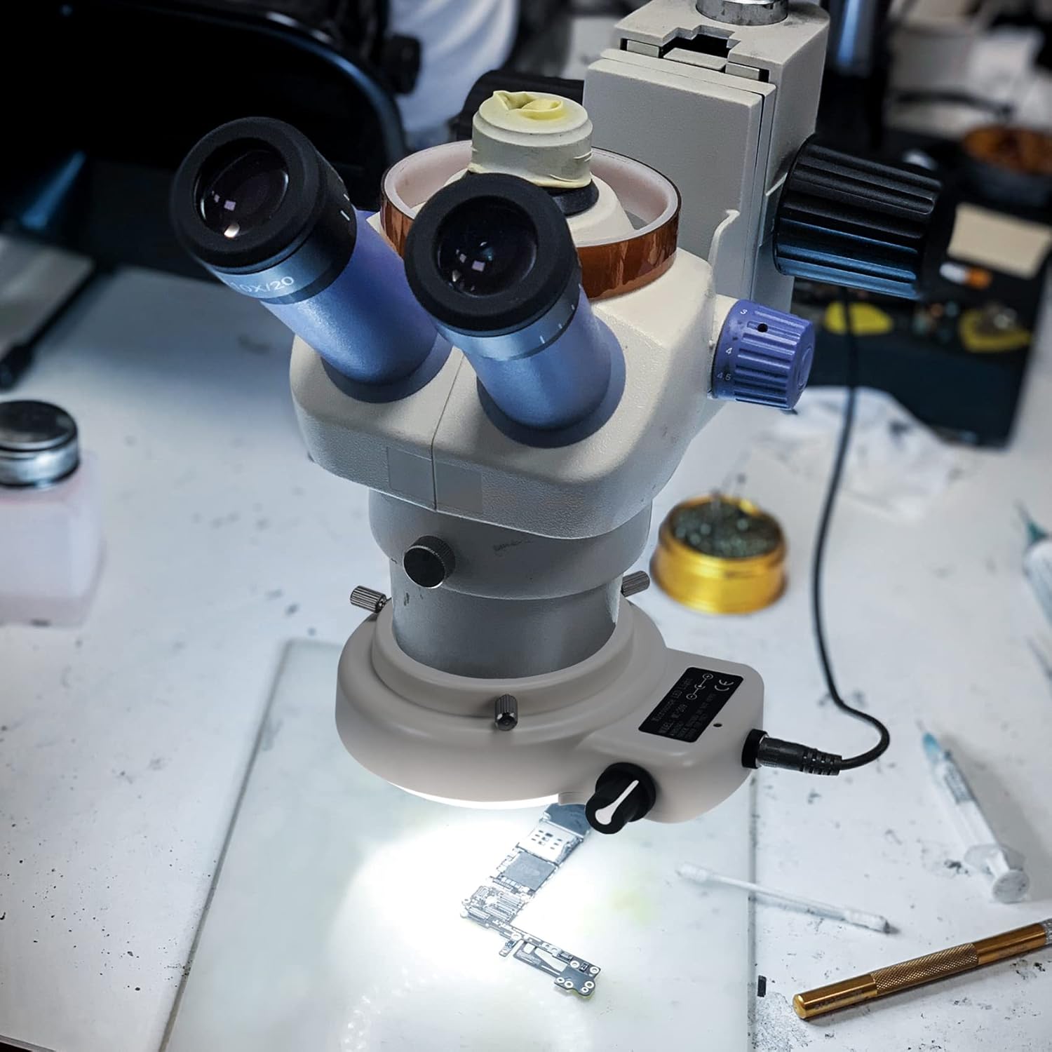 144 LED Dimlenebilir Mikroskop Işık Kaynağı BEYAZ | Profesyonel Teknik Servis Mikroskop Aydınlatma