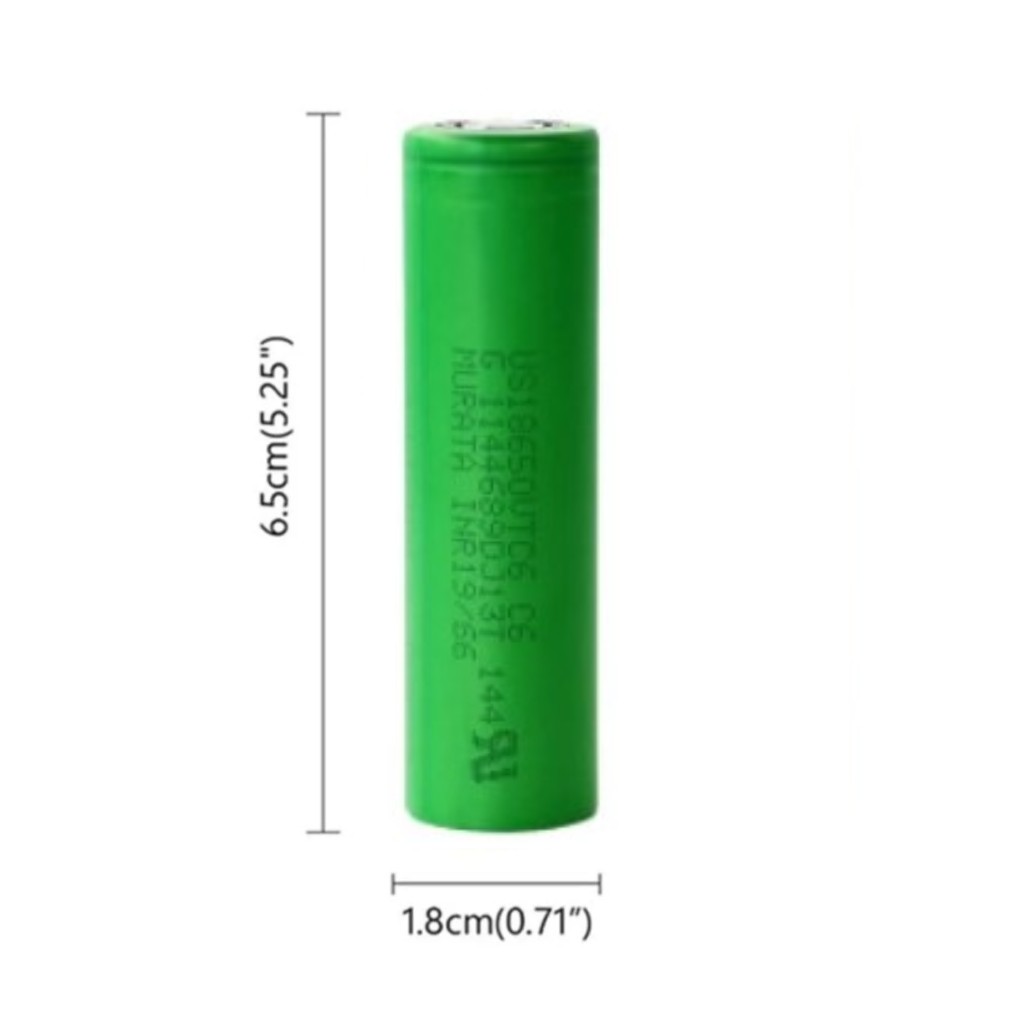 18650 Şarjlı Pil Murata VTC6 3.7V 3000mAh Li-ion Yüksek Kapasiteli Batarya 20li+Pil Taşıma Kutusu