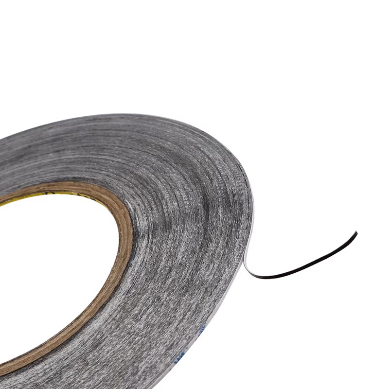 1mm/50mt SİYAH Çift Taraflı Bant, Telefon Tablet Ekran Cam Kasa Kapak Pil Tamir Bantı