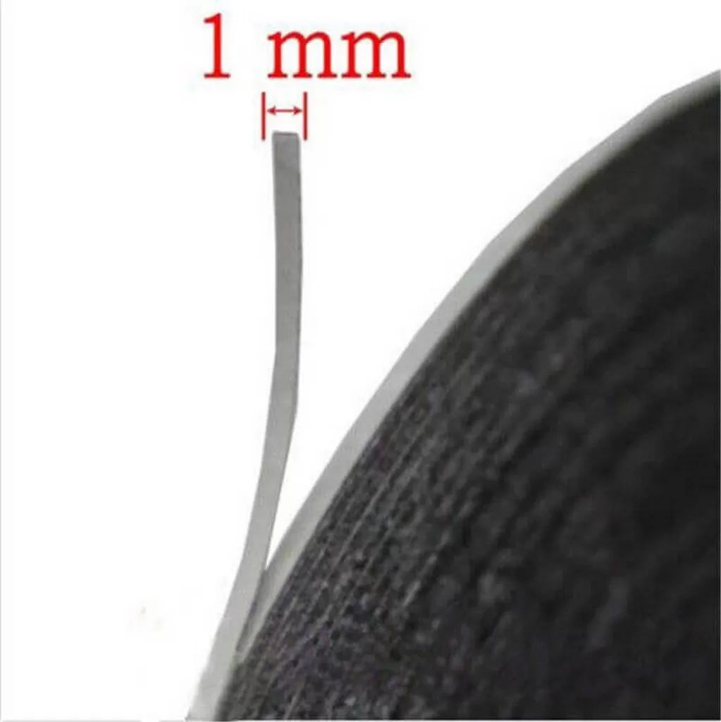 1mm x 50 Metre Siyah Çift Taraflı Bant | Telefon Tablet Ekran Pil ve Kasa Tamir Bandı