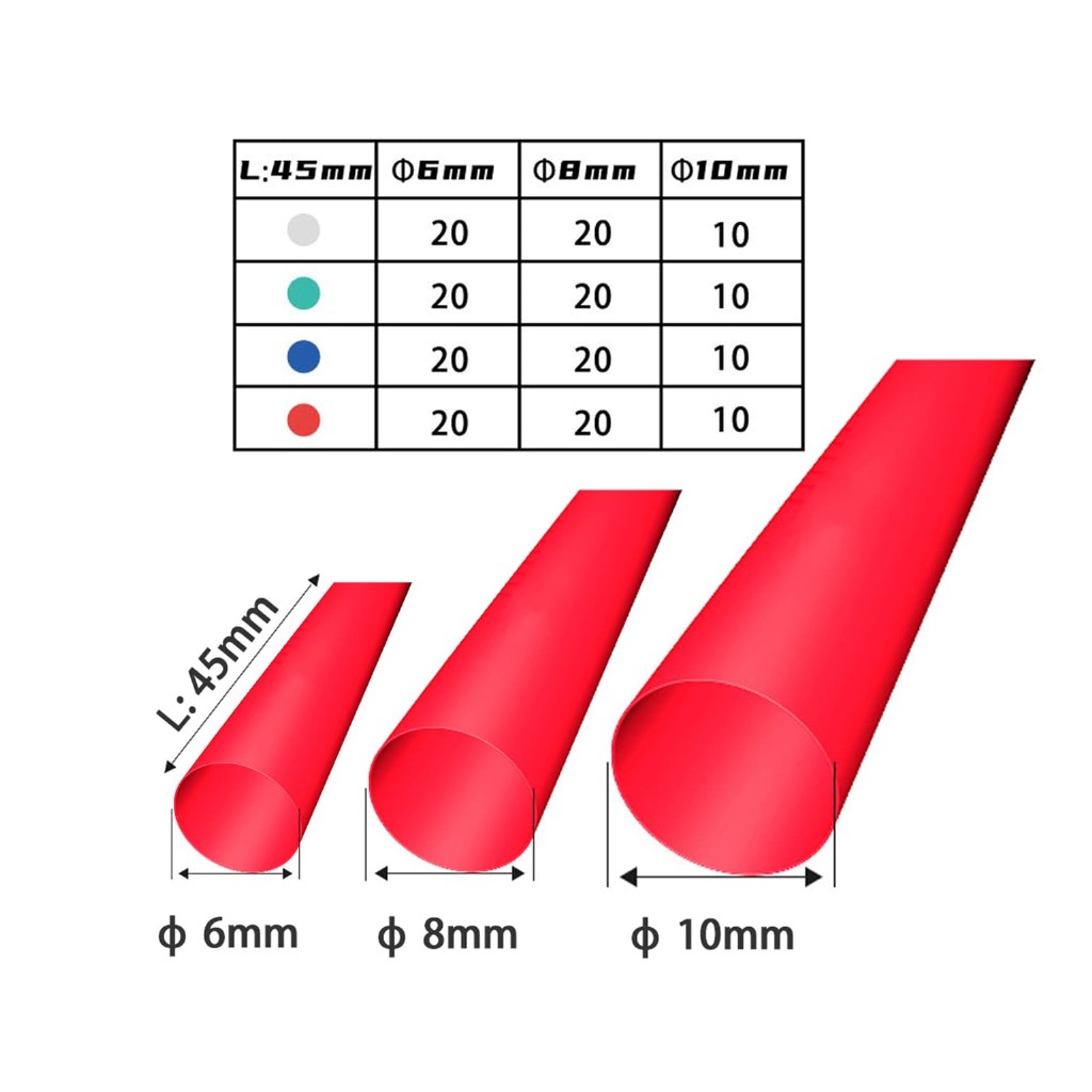 200 Adet Isıyla Daralan Makaron Seti Heat Shrink Elektrik Yalıtım