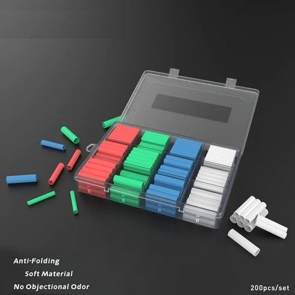 200 Adet Isıyla Daralan Makaron Seti Heat Shrink Elektrik Yalıtım