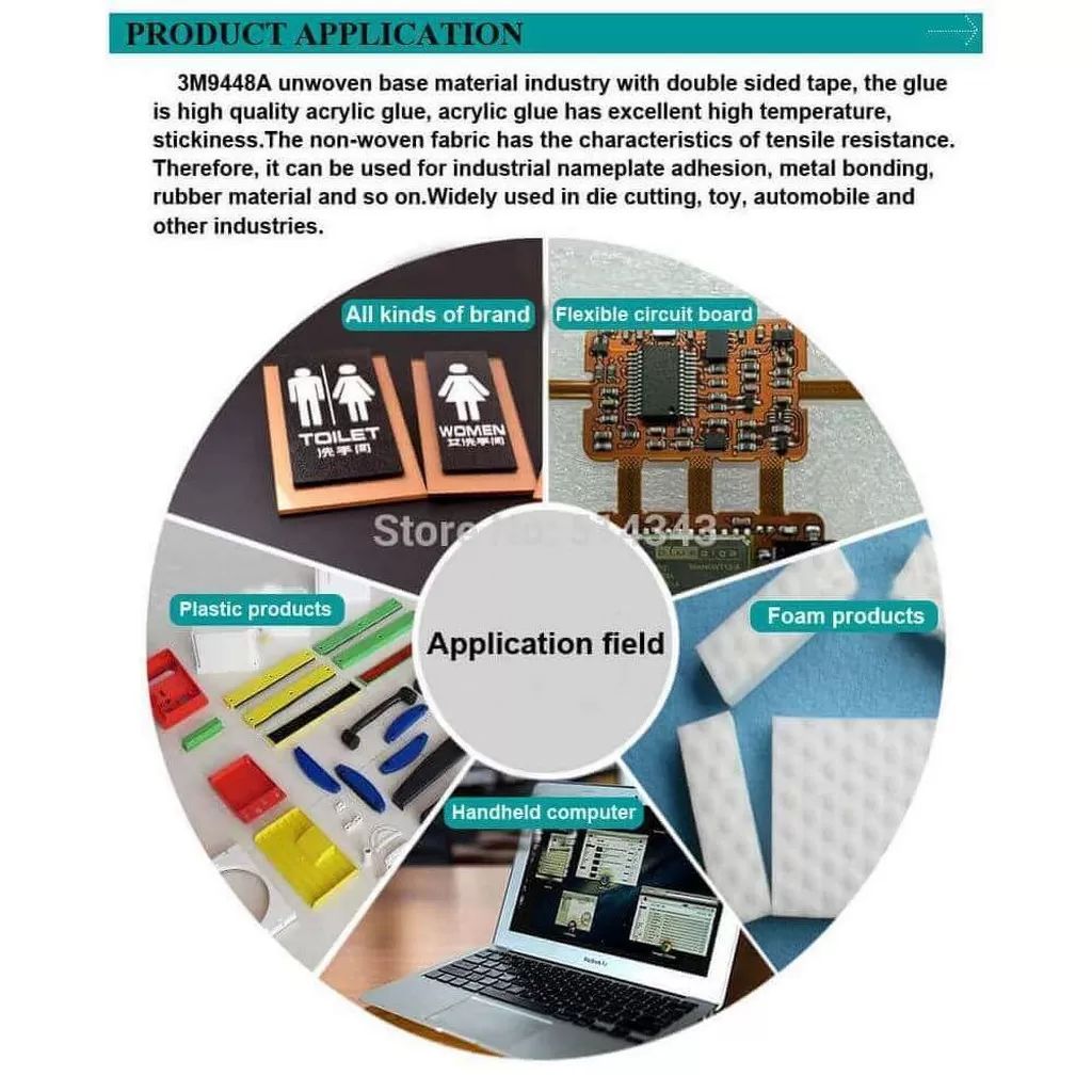 20mm/50mt SİYAH Çift Taraflı Bant, Telefon Tablet Ekran Cam Kasa Kapak Pil Tamir Bantı