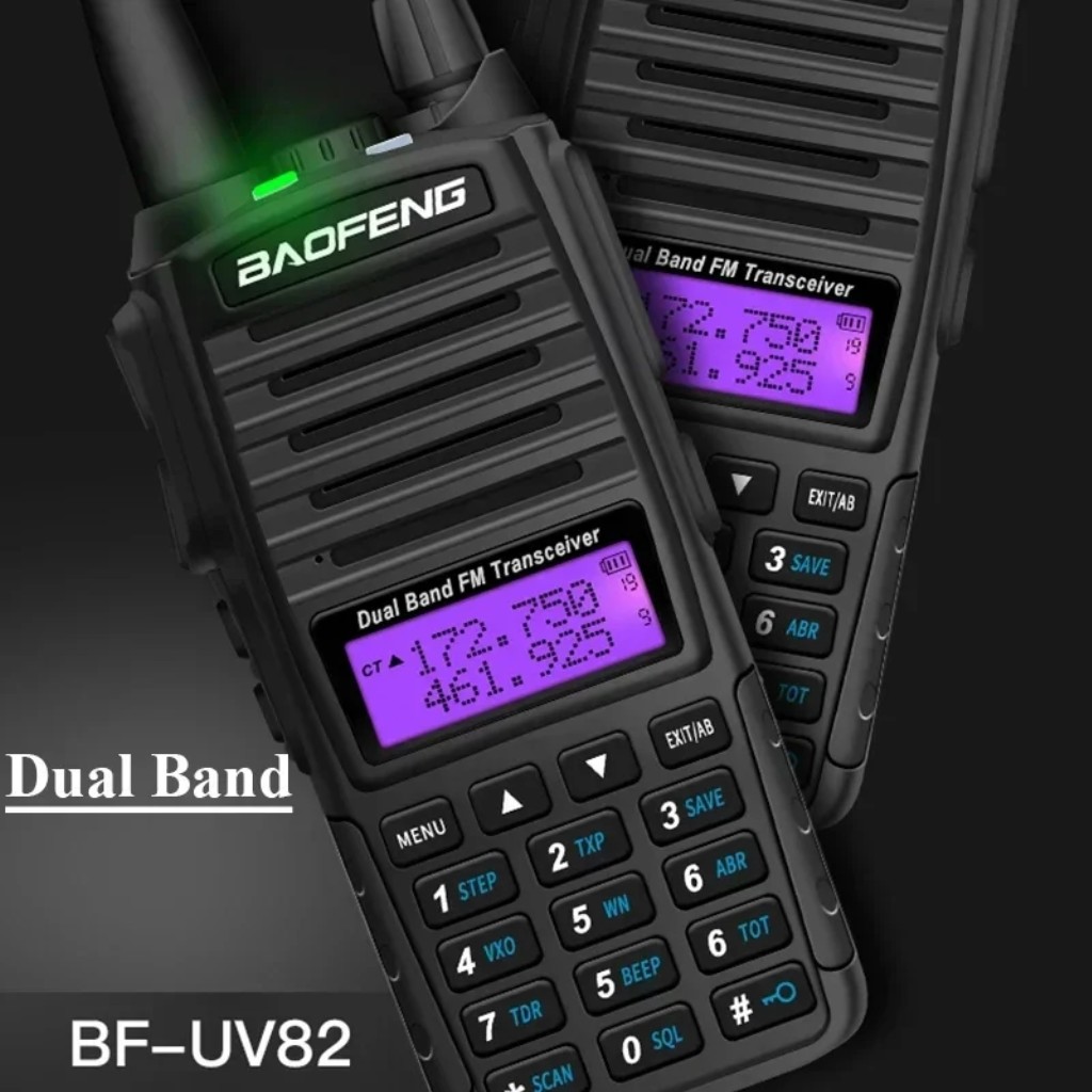 2'li Baofeng UV-82 8W Profesyonel El Telsizi | 2800mAh Type-C Şarjlı Kulaklık Hediyeli Full Set