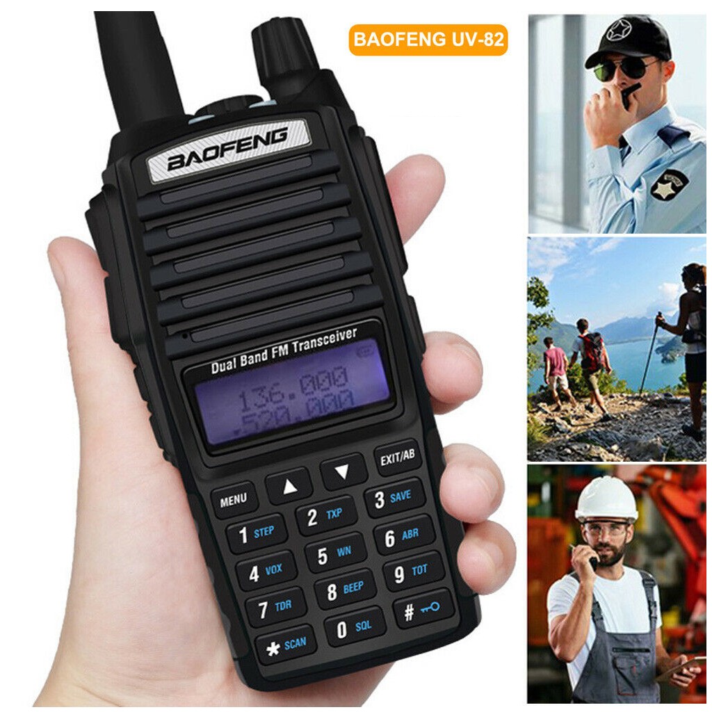 2'li Baofeng UV-82 8W Profesyonel El Telsizi | 2800mAh Type-C Şarjlı Kulaklık Hediyeli Full Set