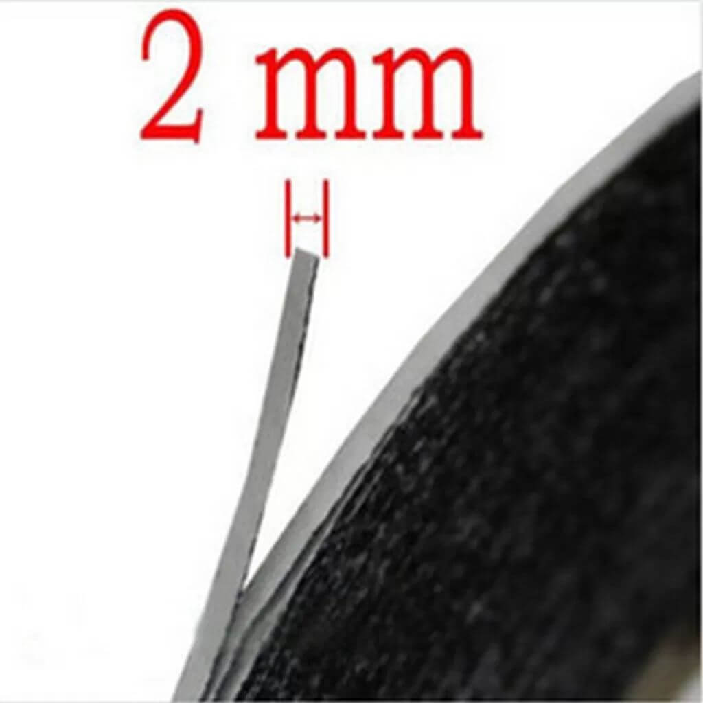 2mm/50mt SİYAH Çift Taraflı Bant, Telefon Tablet Ekran Cam Kasa Kapak Pil Tamir Bantı