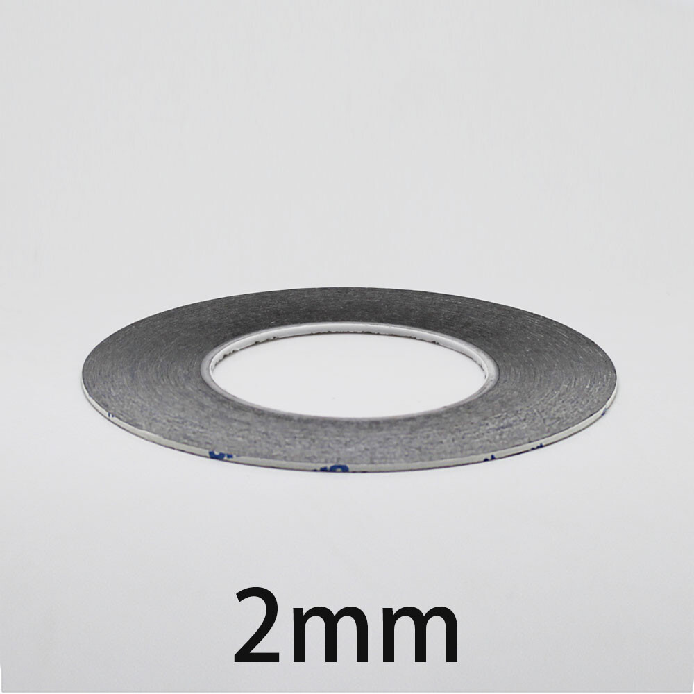 2mm/50mt SİYAH Çift Taraflı Bant, Telefon Tablet Ekran Cam Kasa Kapak Pil Tamir Bantı