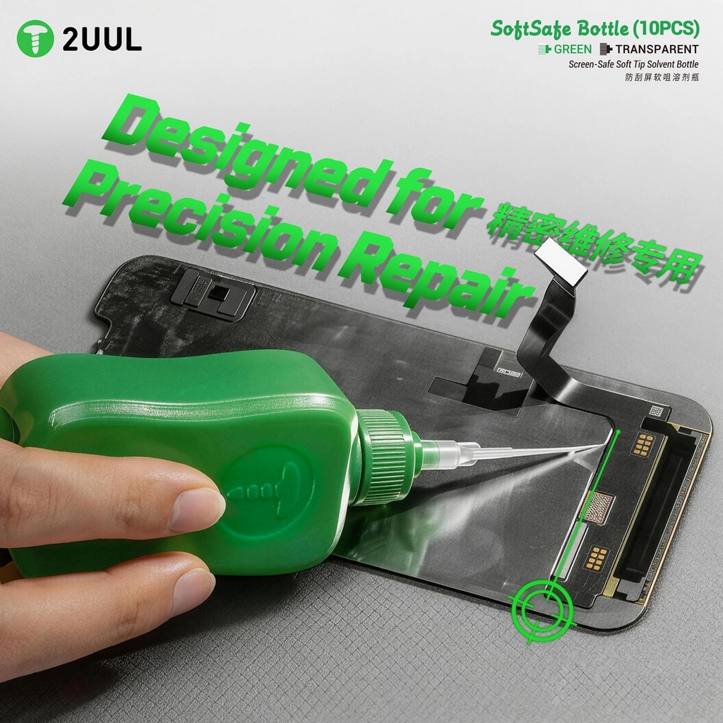 2li 2UUL CL52 50cc Yumuşak Uçlu Sıvı Saklama Şişesi Ekran Telefon Elektronik Tamir Şişesi