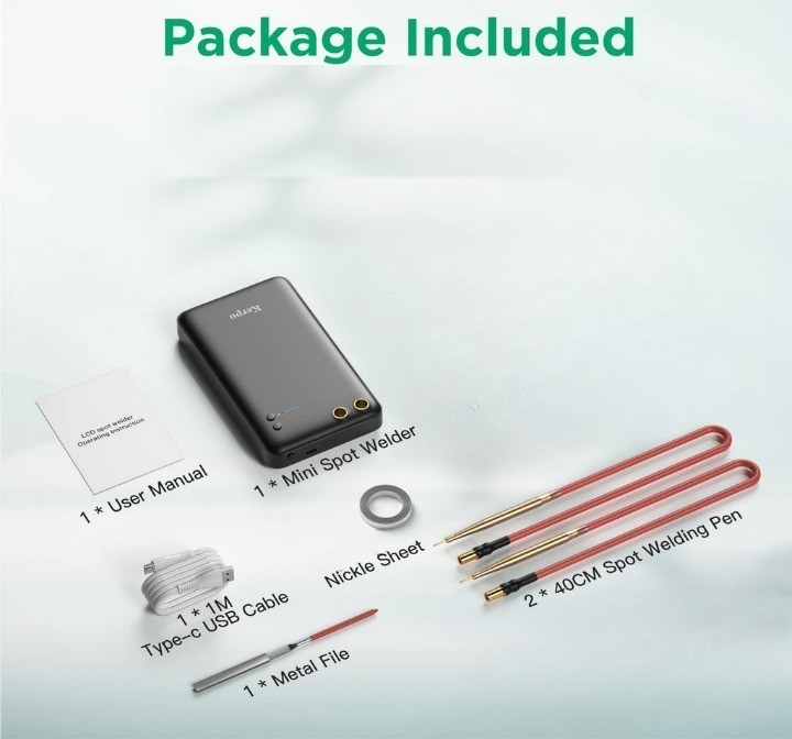 3GOA Kerpu Güç Ayarlı UsbC Şarjlı Pil Punta Kaynak Makinesi 5000mAh