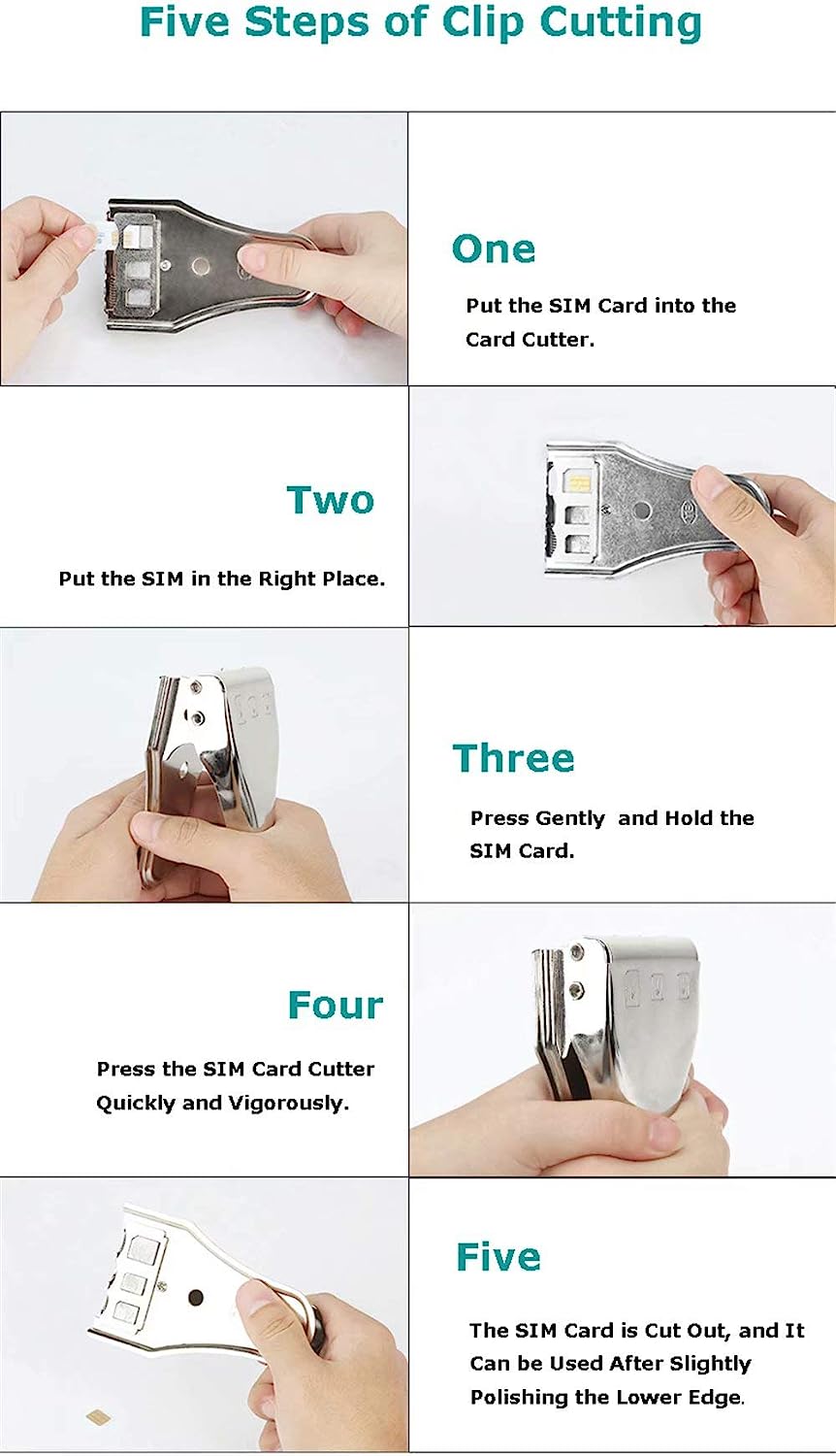 3in1 Sim Kart Kesme Makası Mikro/Nano SIM Card Cutter