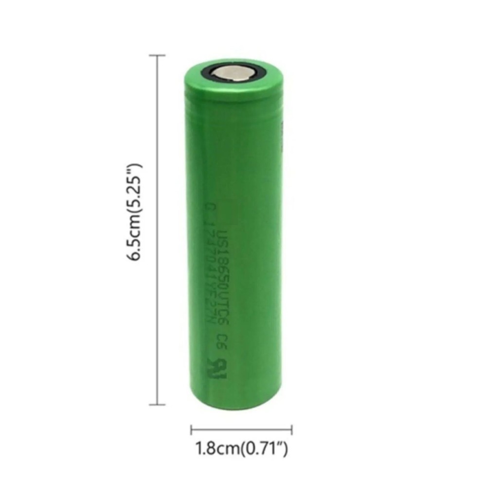 3'lü Murata VTC6 18650 Şarjlı Pil 3000mAh 3.7V Li-ion Flat Top + Taşıma Kutusu | Yüksek Kapasiteli
