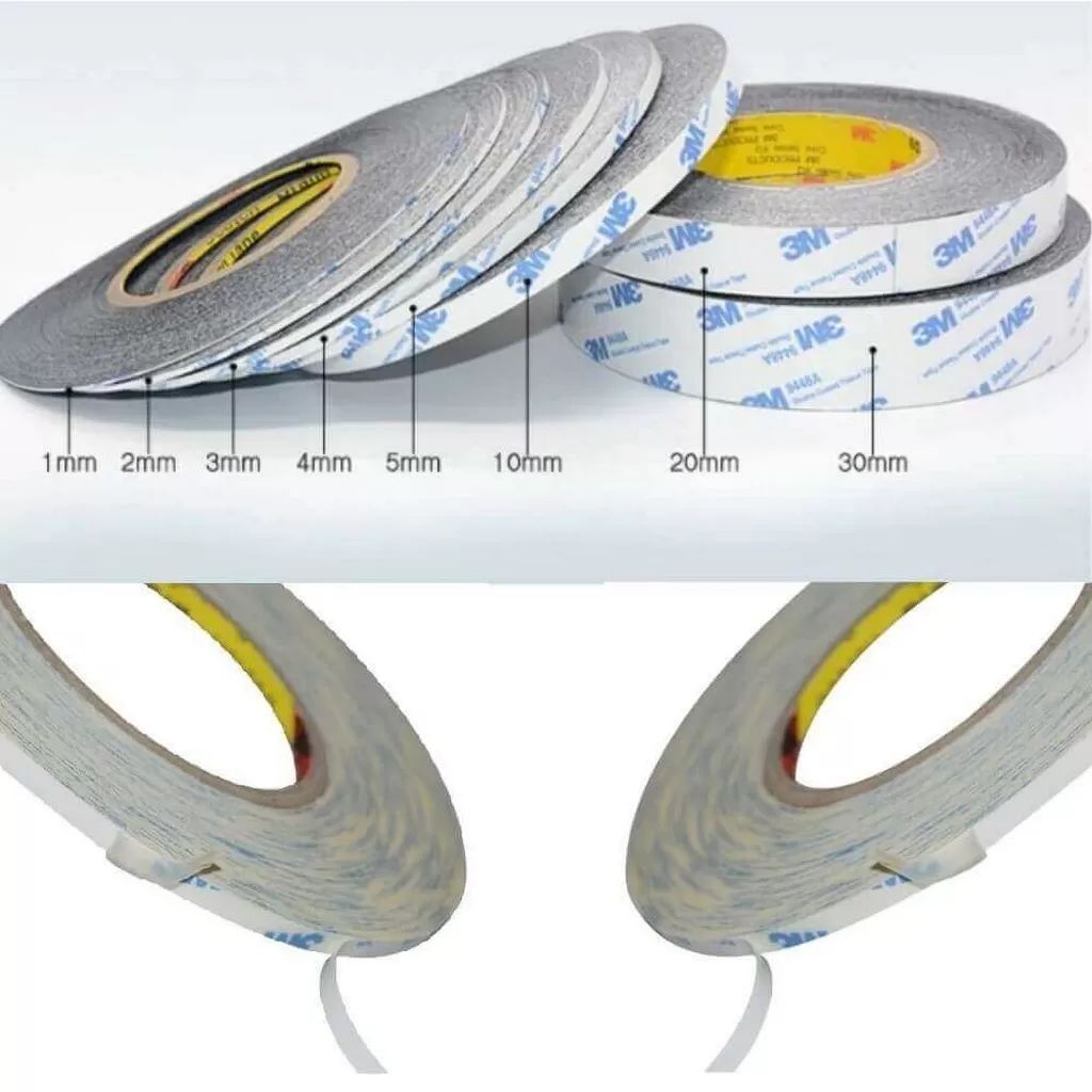 3mm/50mt ŞEFFAF Çift Taraflı Bant, Telefon Tablet Ekran Cam Kasa Kapak Pil Tamir Bantı