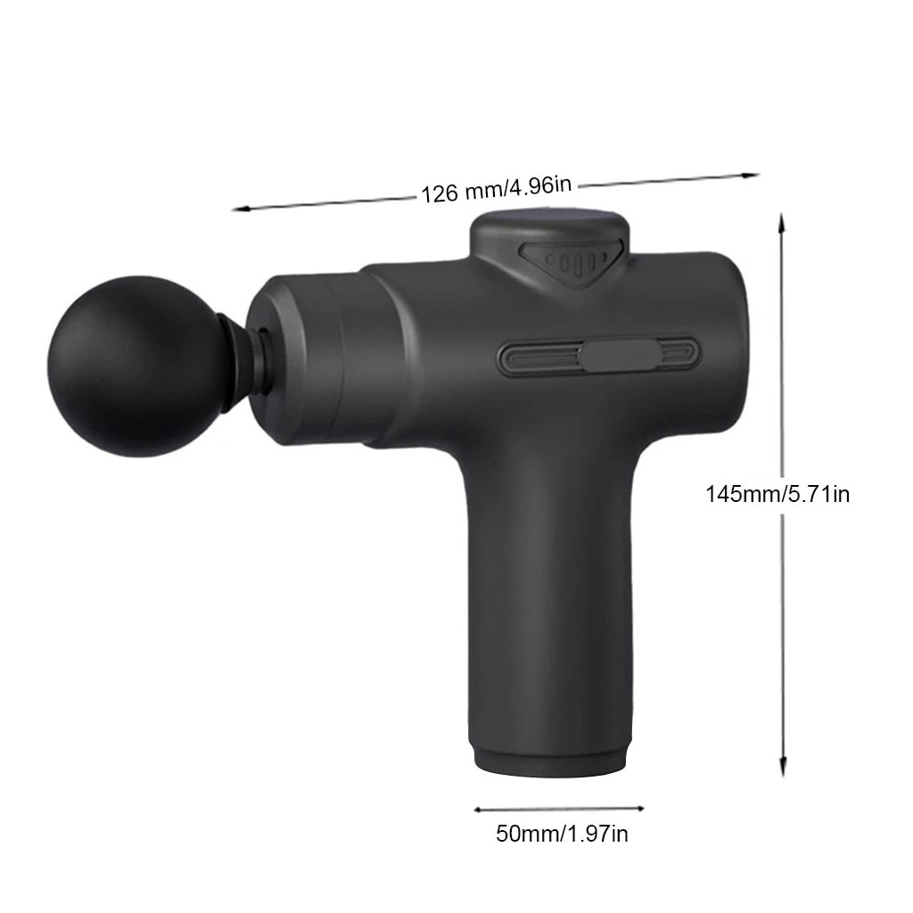 4 Başlıklı Şarjlı Sporcu Masaj Aleti Jx-205 - BUZ MAVİSİ