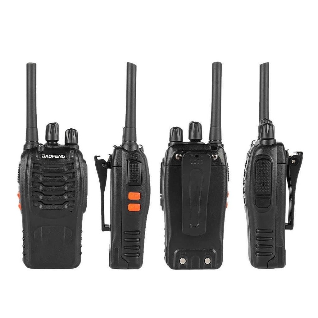 4lü Baofeng BF-88E Lisanssız PMR El Telsizi Kulaklık Hediyeli Set 