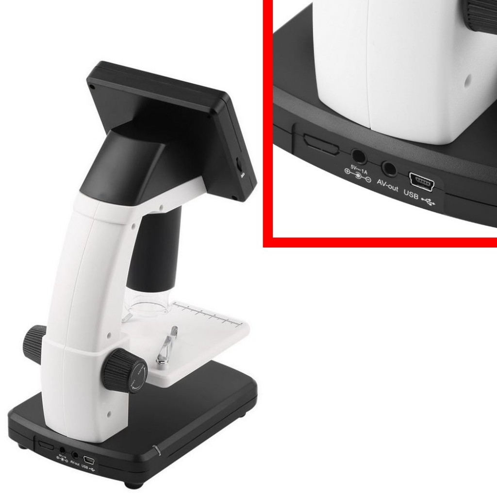 5.0mp 500x Lcd Ekranlı Dijital Mikroskop 8 GB Sd Kart+Şarj Pili