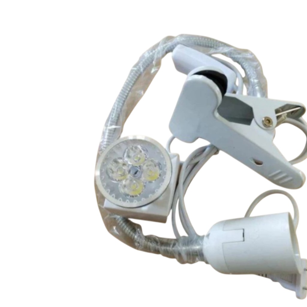 5 LED Spot Işıklı Akrobat Masa Lambası E27 220V | Esnek Gövdeli Profesyonel Çalışma Lambası