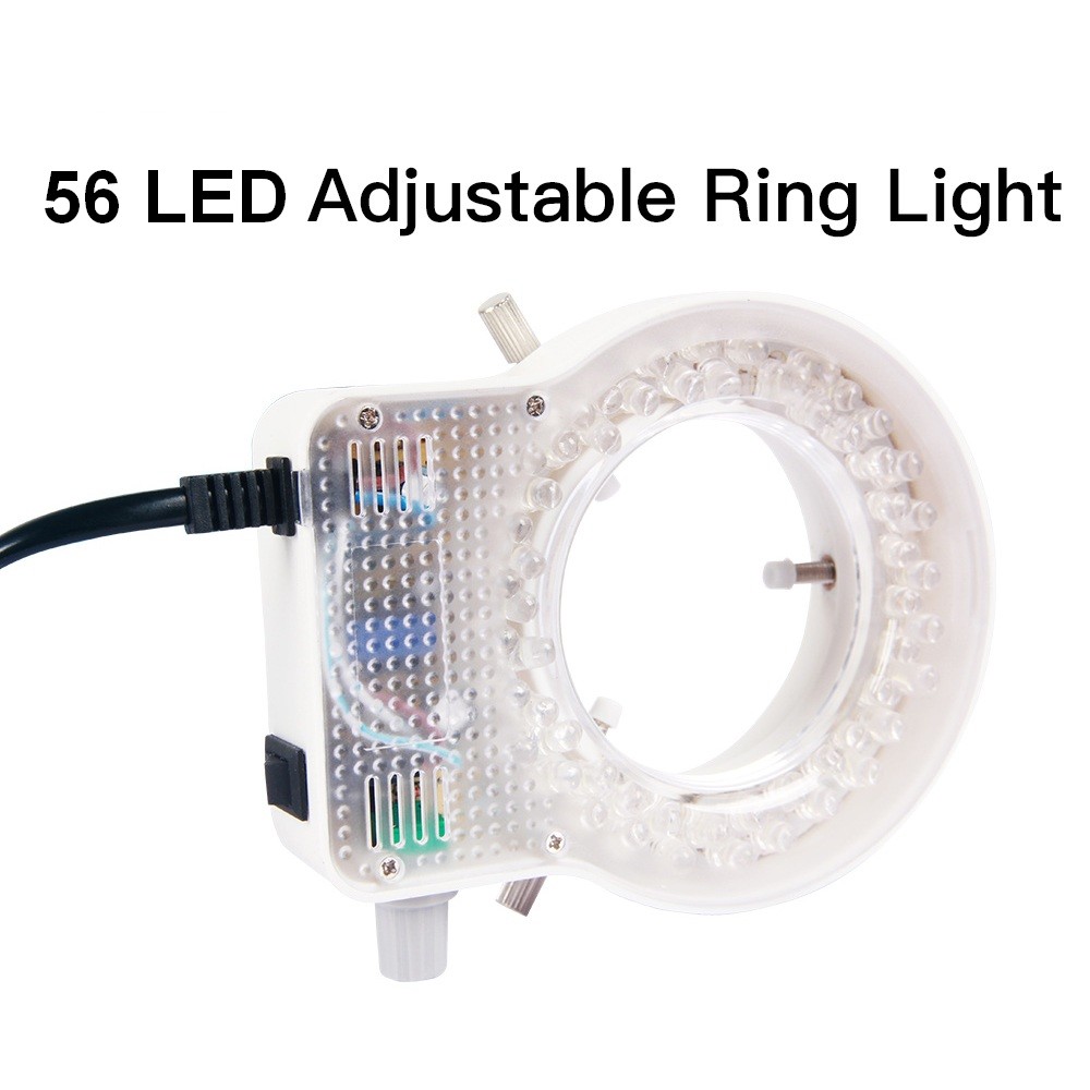 56 LED Dimlenebilir Mikroskop Işık Kaynağı BEYAZ | Ayarlanabilir Halka LED Aydınlatma Servis Lambası
