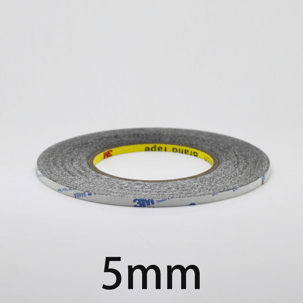 5mm/50mt SİYAH Çift Taraflı Bant, Telefon Tablet Ekran Cam Kasa Kapak Pil Tamir Bantı