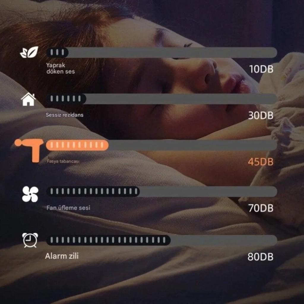 6 Kademeli ve 6 Başlıklı Şarjlı Sporcu Masaj Tabancası Kh-866