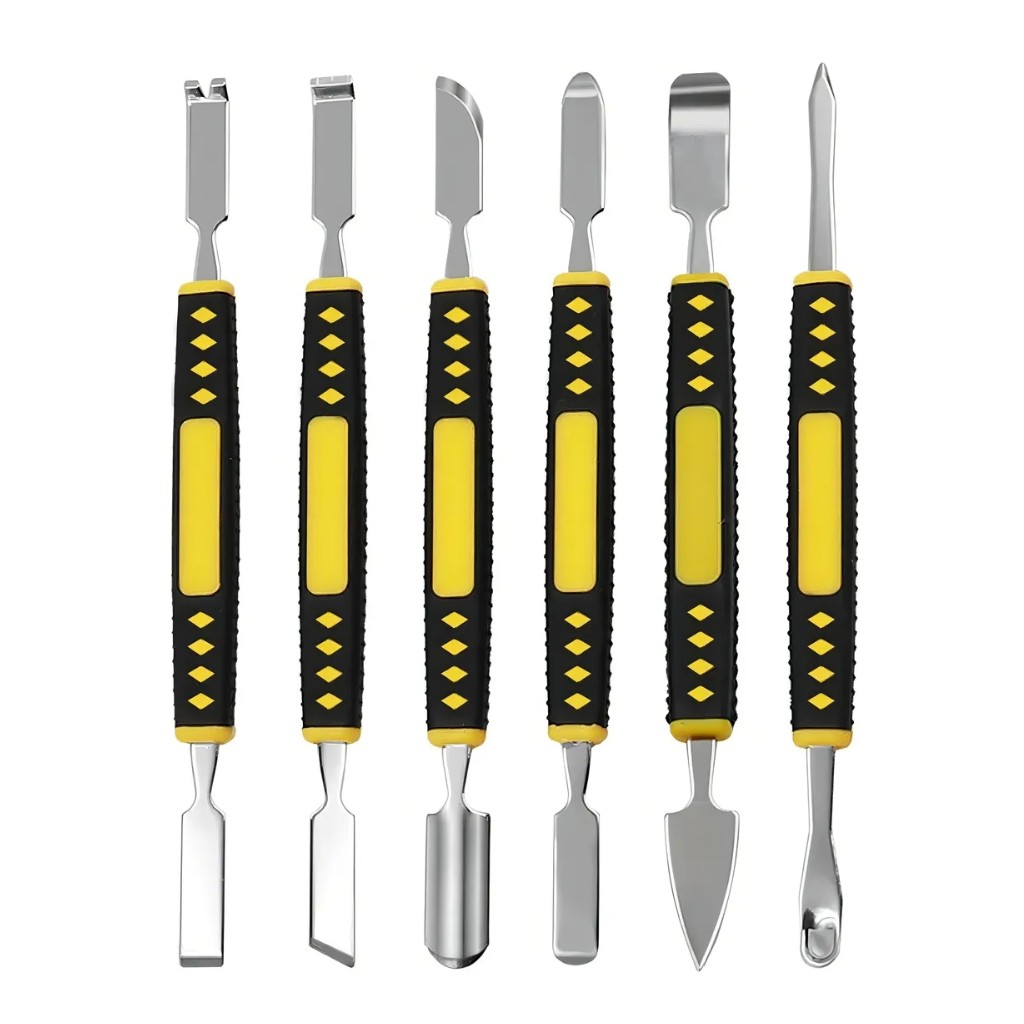 6 Parça İki Yönlü Metal Telefon Tablet PS Kapak Açma Aparatı Set