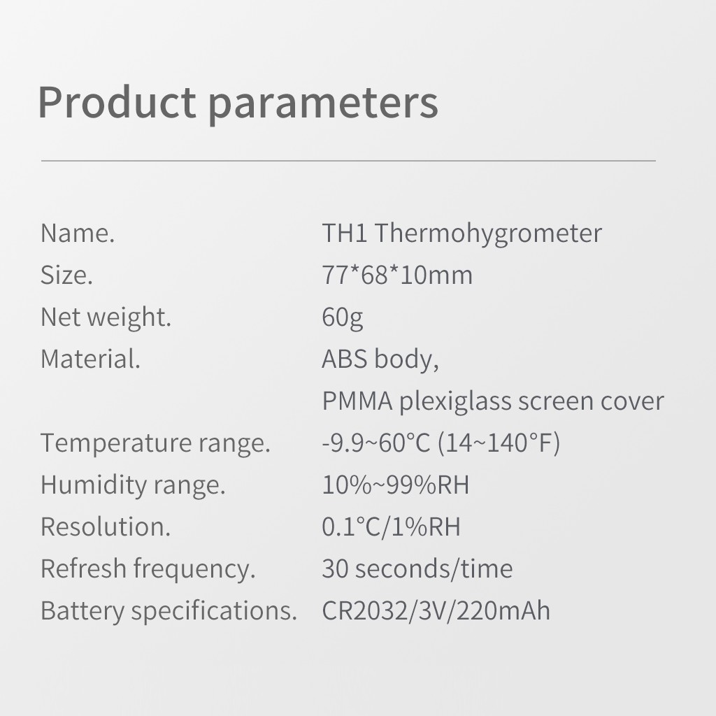 Atuman TH1 Dijital Termometre Nem Sensörü Saat Ev Bebek Odası