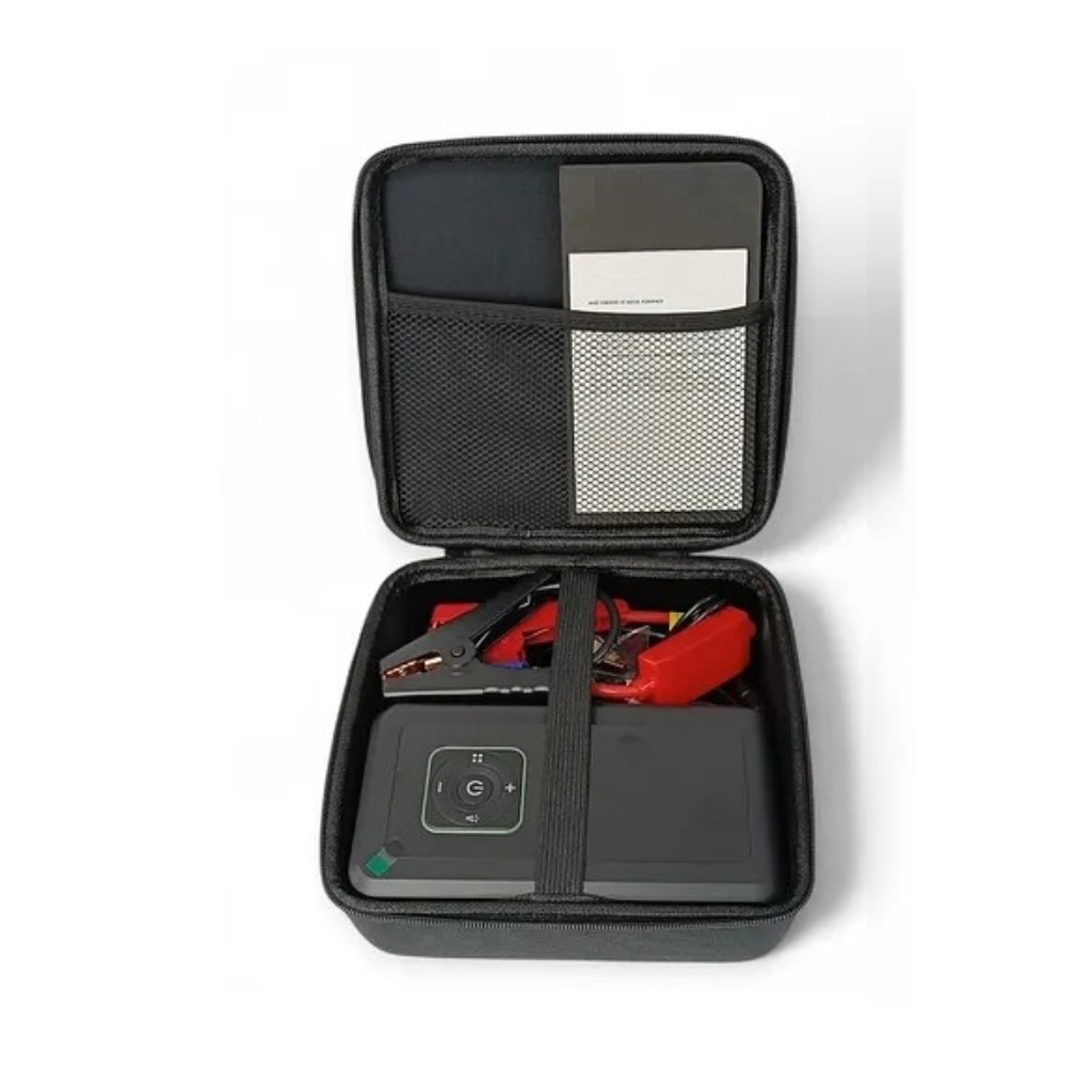 Akü Takviyeli 8000mAh Şarjlı Lastik Şişirme Pompası Hava Kompresörü Çantalı