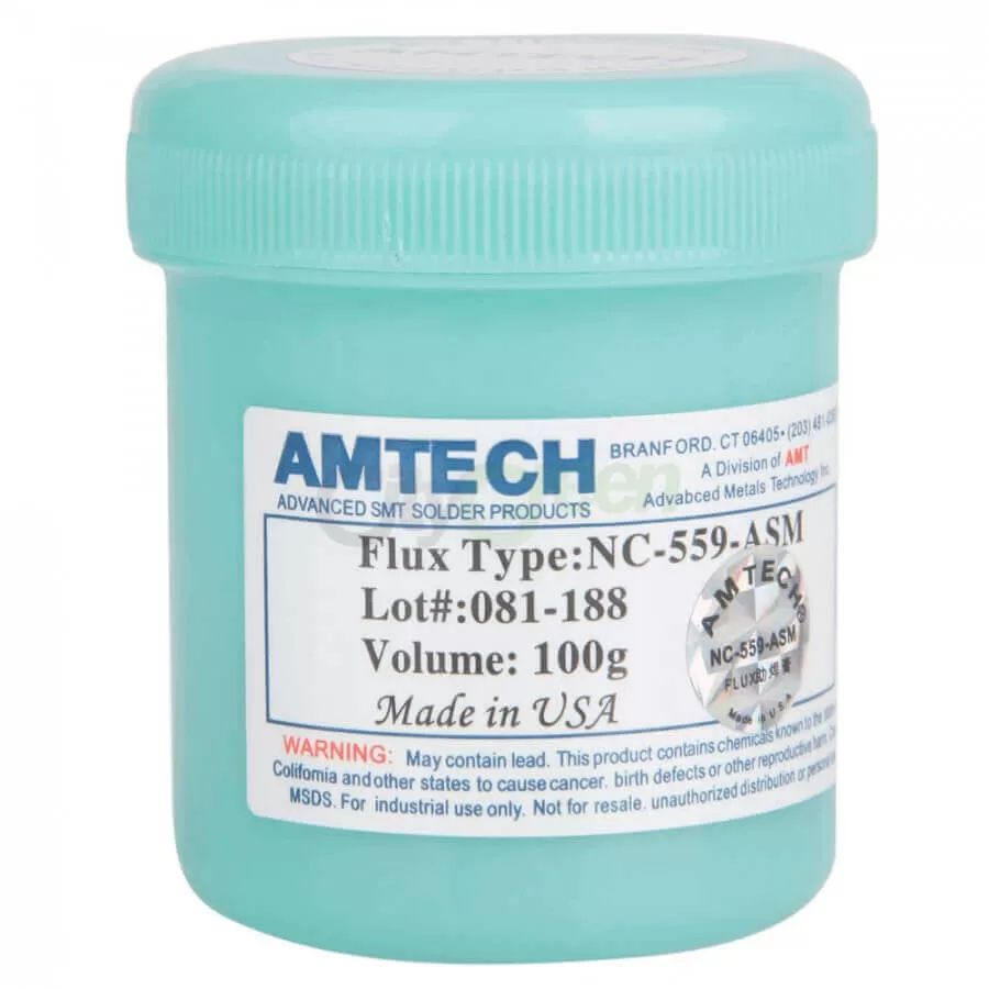 Amtech Bga Smd Smt Pcb lc Lehimleme Lehim Pastası Krem Flux 100g - YEŞİL KUTU
