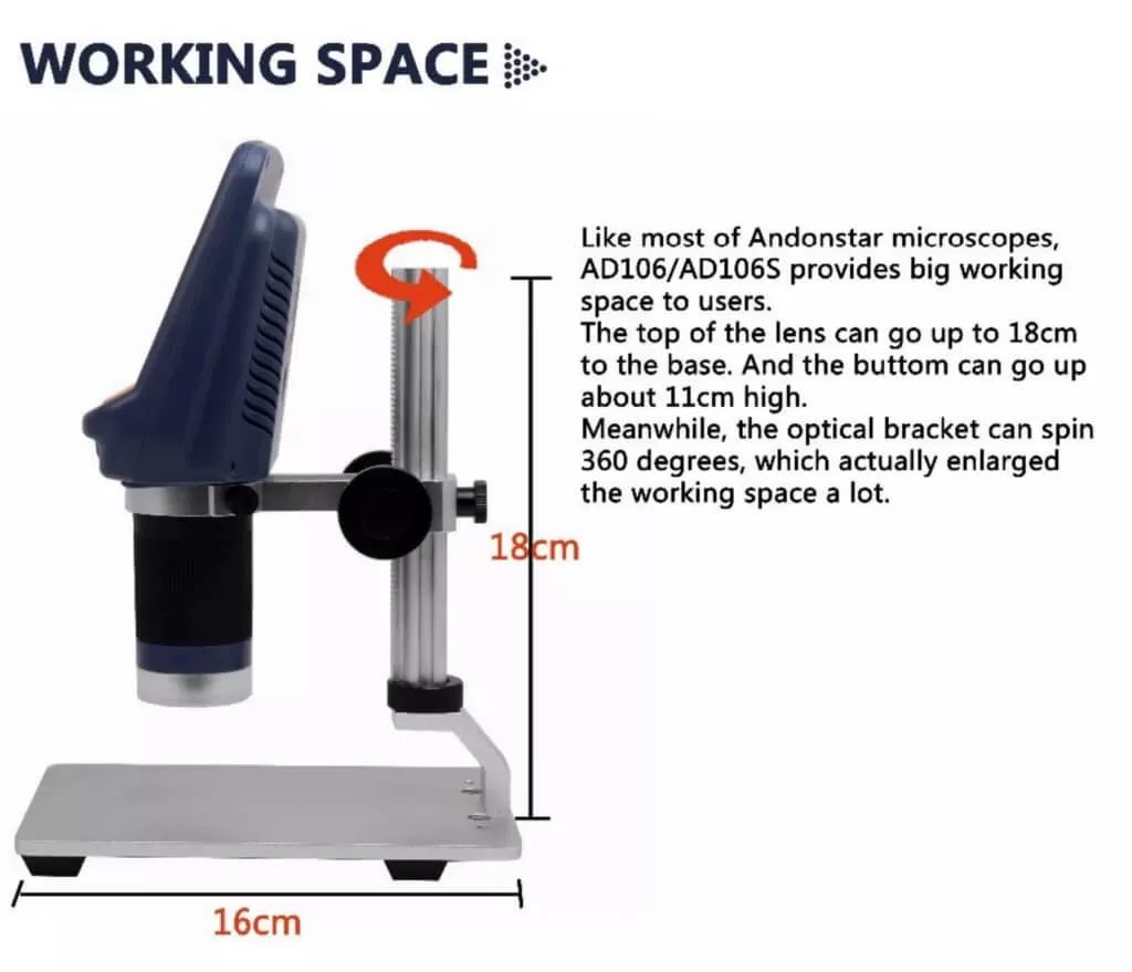 Andonstar AD106S Uv Filtreli Dijital Mikroskop