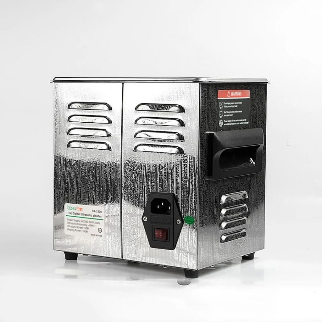 BAKU BK-1200 Çelik Ultrasonik Temizleyici | PCB Gözlük Saat Takı Isıtmalı Temizlik Cihazı 1,47L 60W