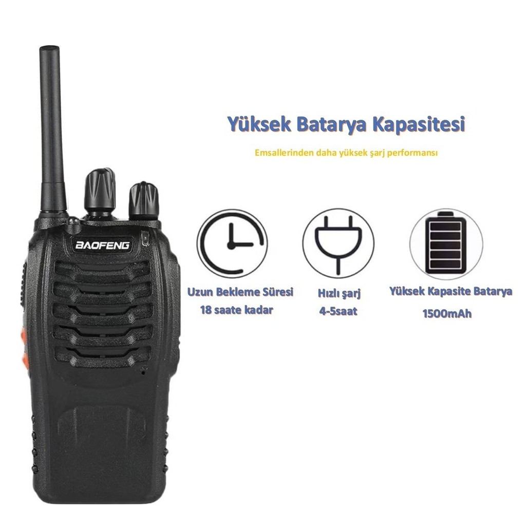 Baofeng BF-88E PMR 446 El Telsizi Kulaklık Hediyeli Tekli Paket