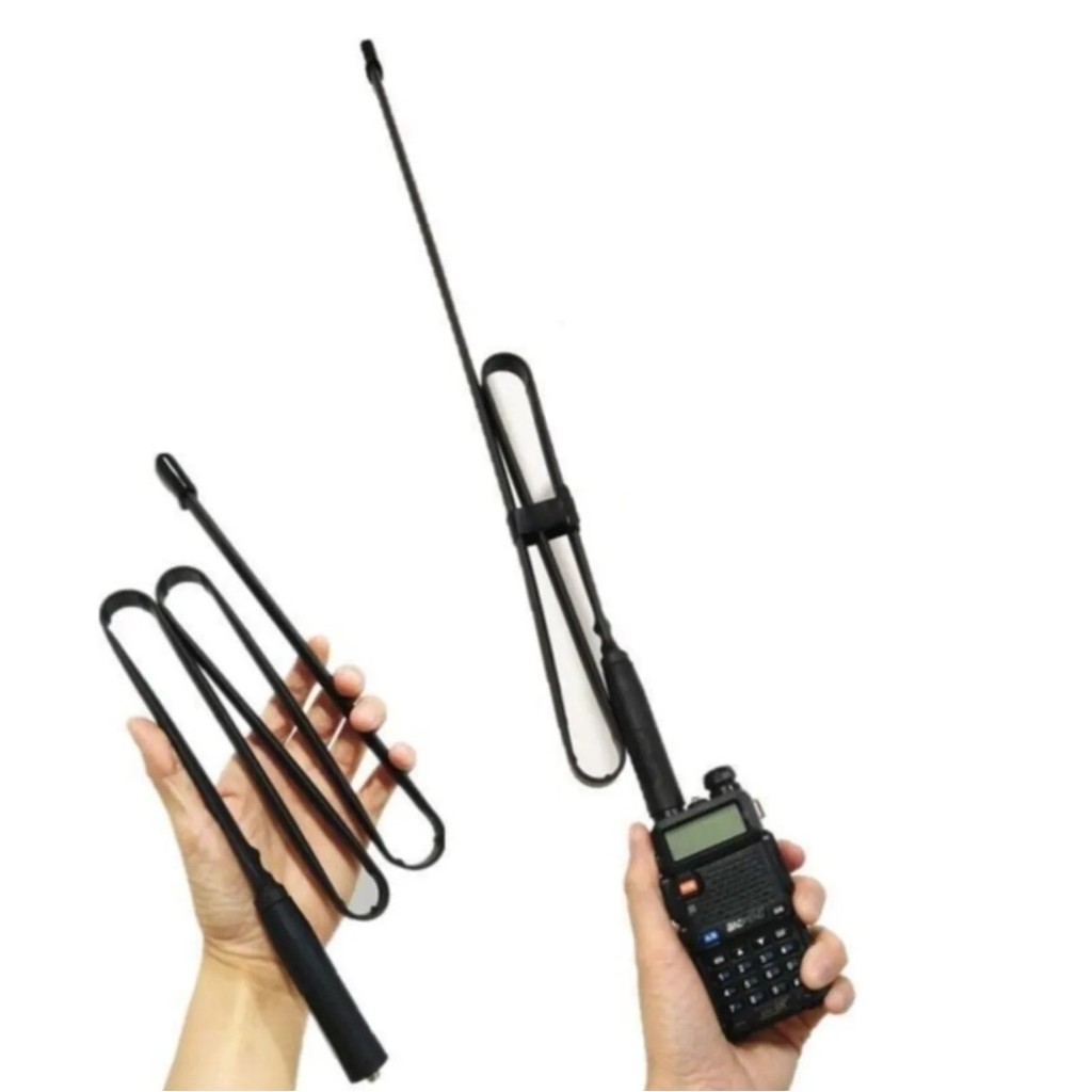 Baofeng Katlanır Bükülebilir El Telsiz Anteni – SMA Dişi Uyumlu 100cm