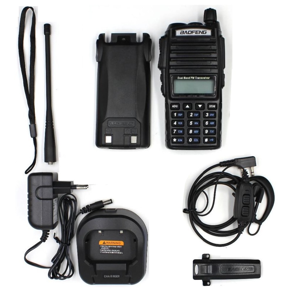 BAOFENG UV-82 El Telsizi 8W 2800mAh Type-c Batarya Kulaklık Hediyeli