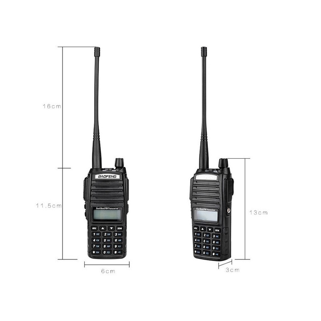 BAOFENG UV-82x Dual Band 2’li El Telsizi SİYAH