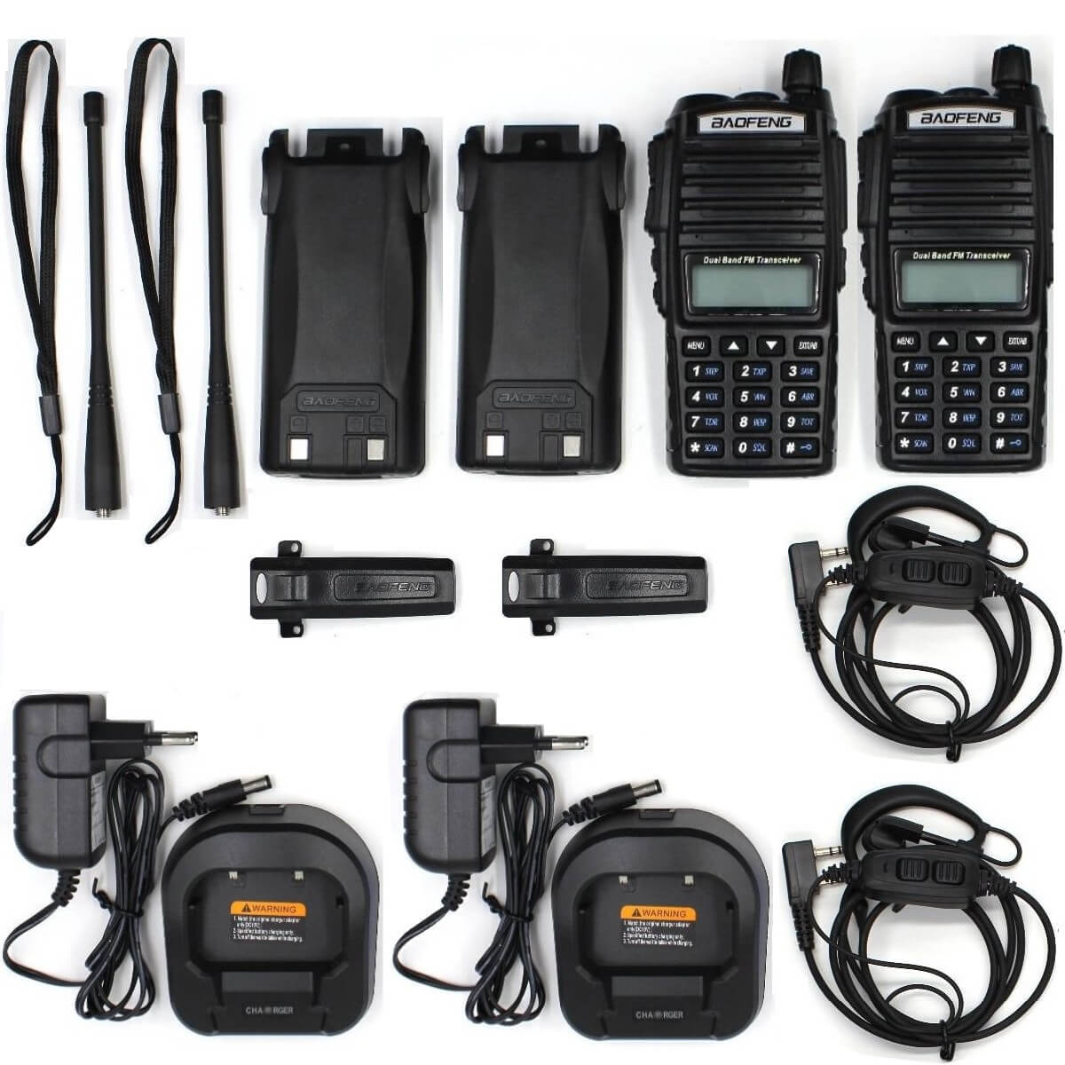 BAOFENG UV-82x Dual Band 2’li El Telsizi SİYAH