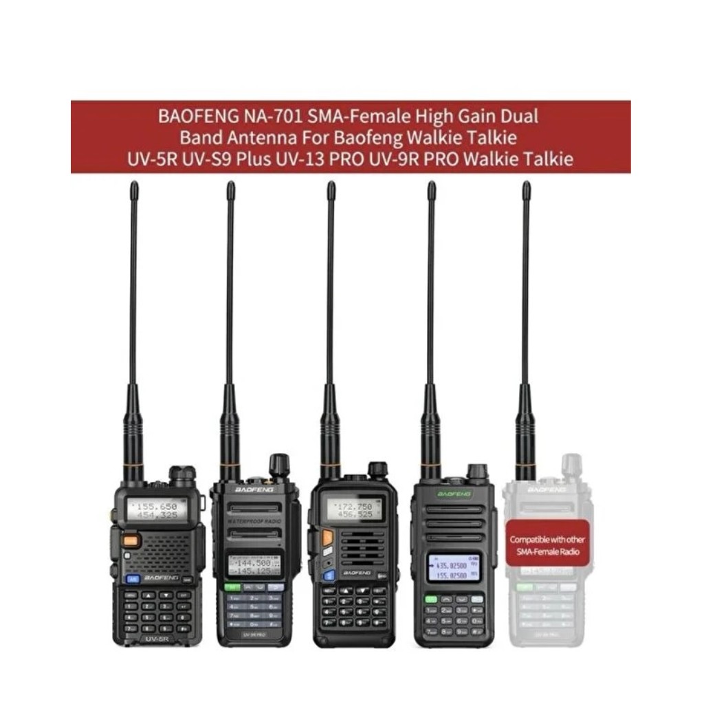 Baofeng Zastone uv82 5r 888 999 vhf-uhf 23cm Dual Band Dişi Esnek Telsiz Anten
