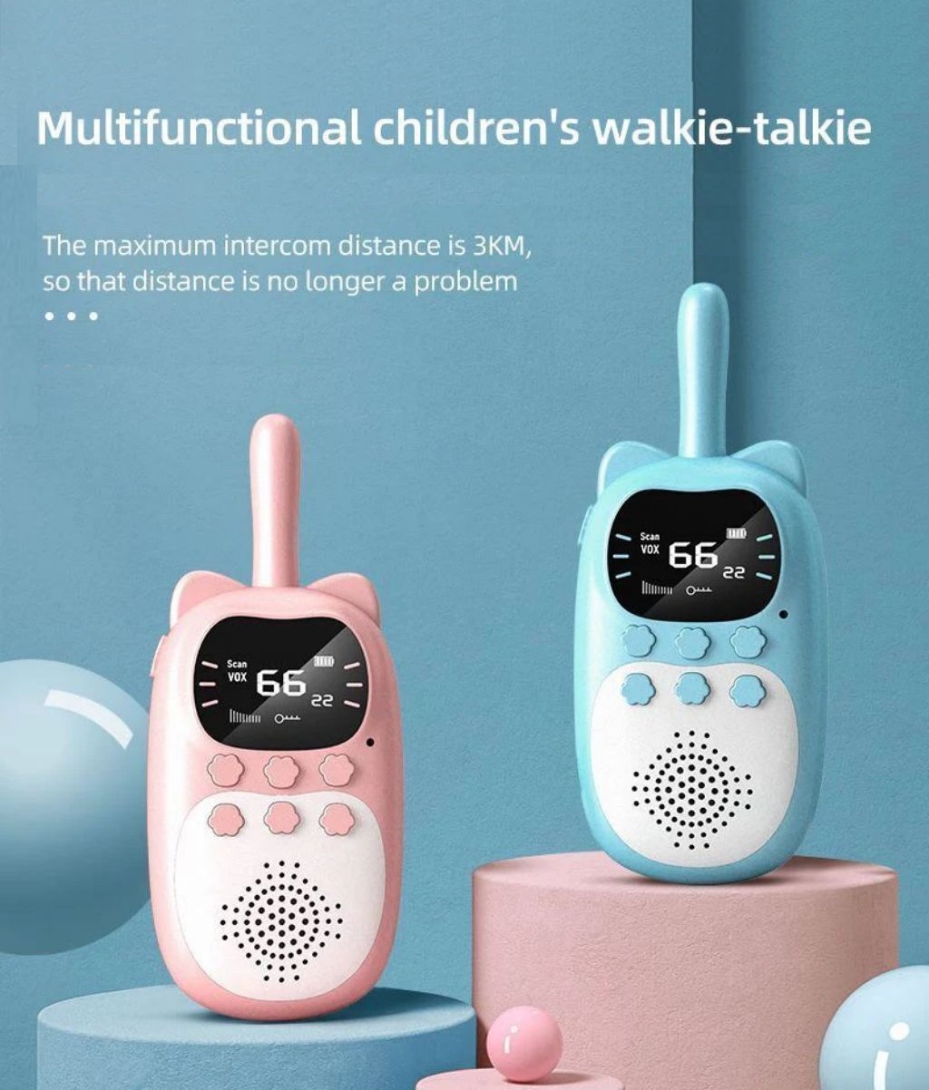 Çok Fonksiyonlu Çocuk Telsizi Walkie Talkie İnterkom İkili Paket