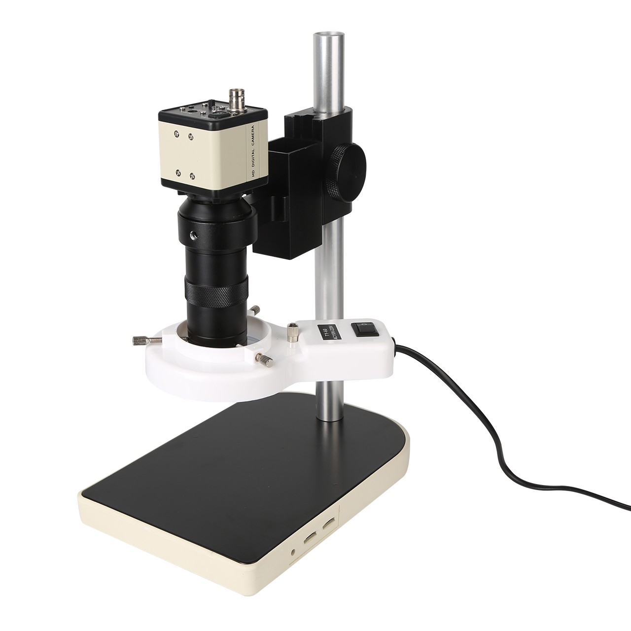 Dijital Endüstriyel Mikroskop CCD Kamera Işık Sehpa Monitör Set