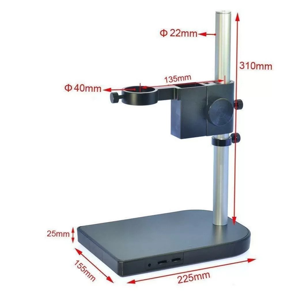 Dijital Endüstriyel Mikroskop CCD Kamera Işık Sehpa Monitör Set