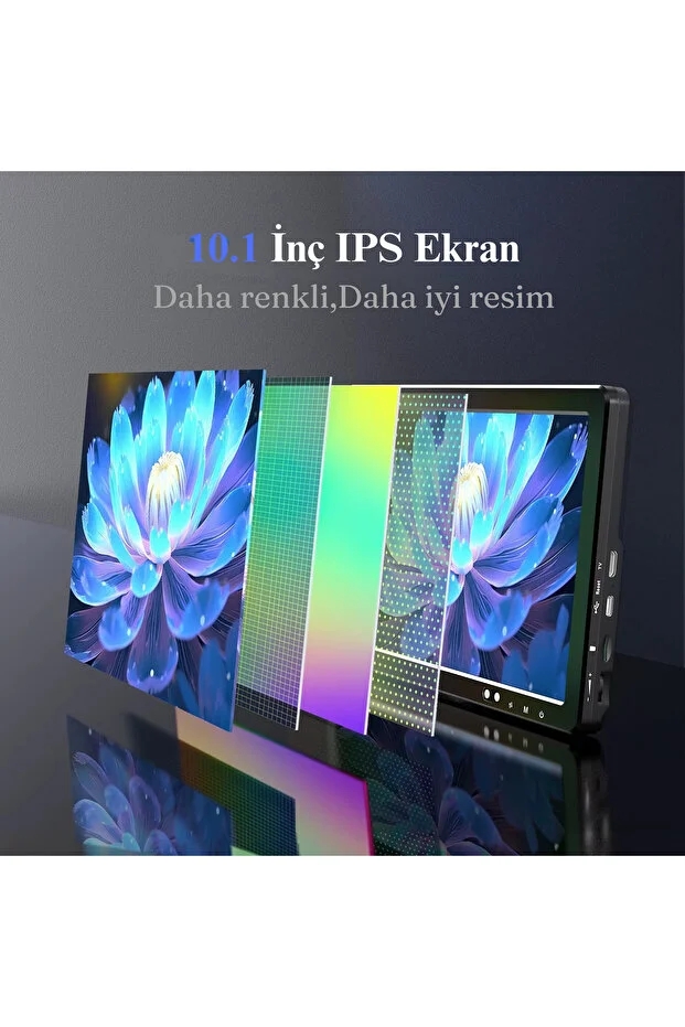 DM12 HDMI Dijital Mikroskop 2000X Büyütme 20MP 10 LED Işık Şarjlı 10.1'' Ekran Uzaktan Kumanda