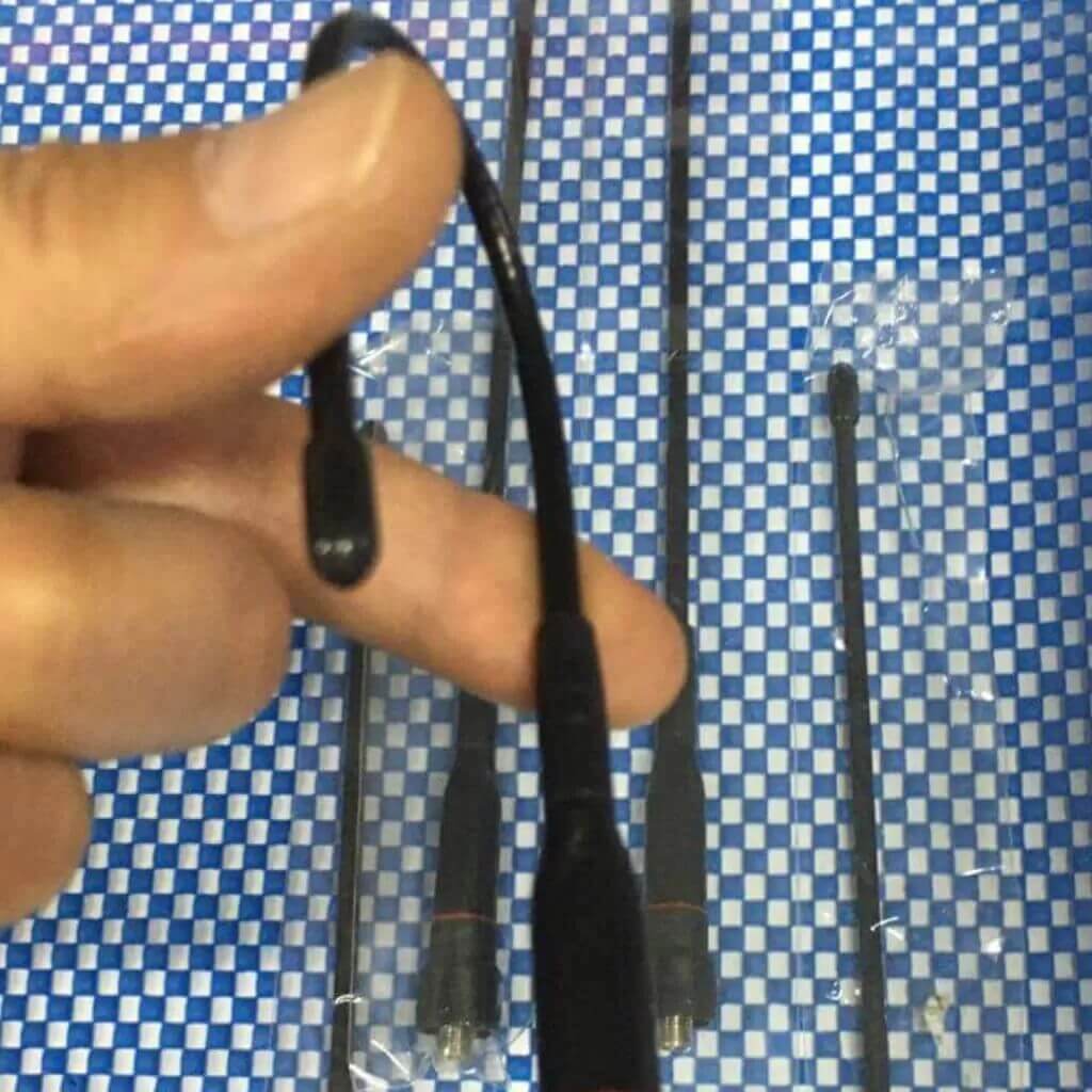 Dual Band Esnek Katlanabilir El Telsiz Anteni 23cm Sma Dişi