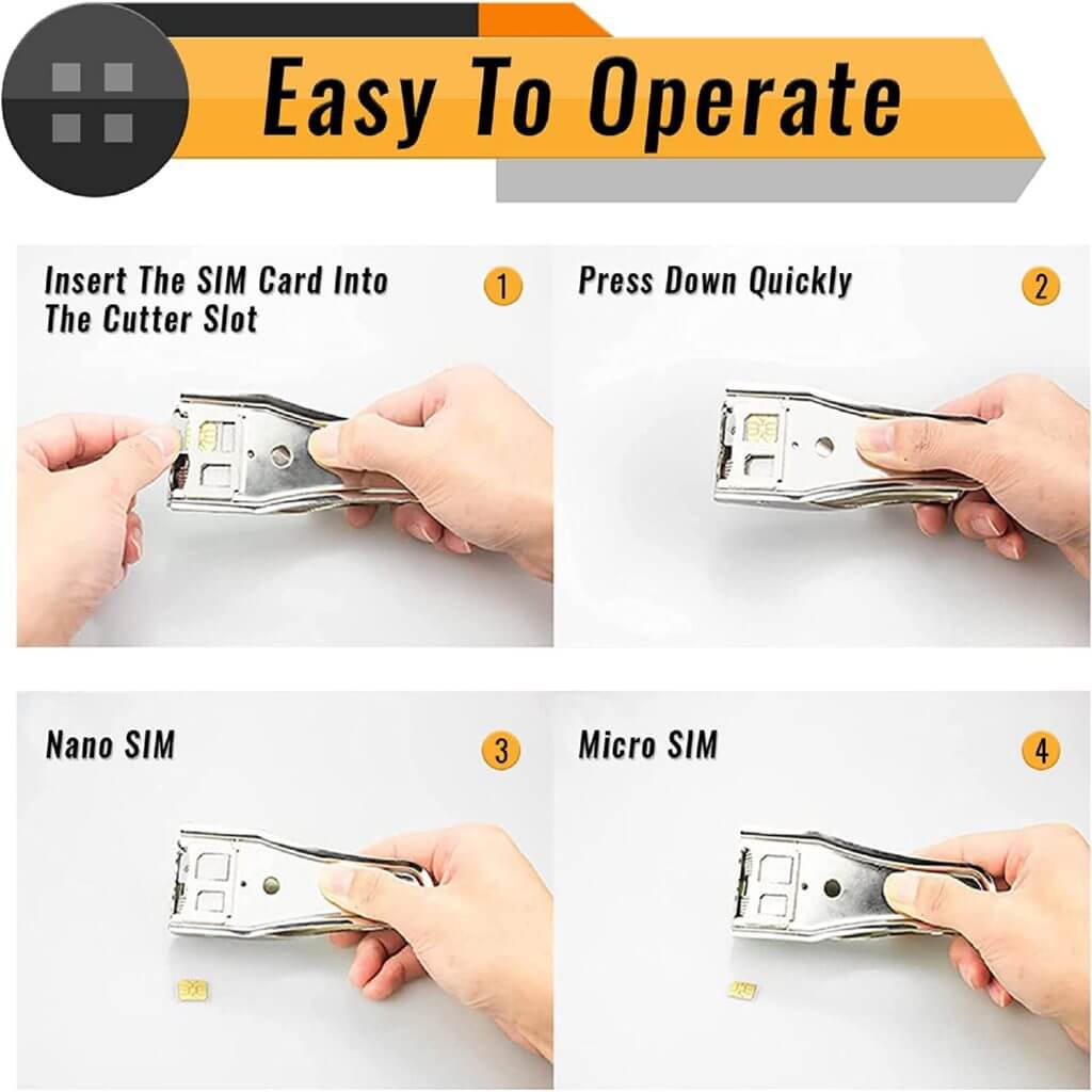 Dual Sim Kart Kesme Makası Micro/Nano SIM Card Cutter