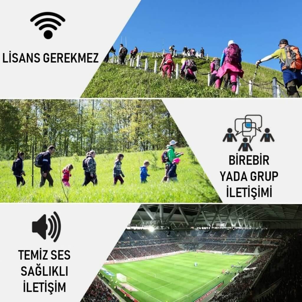 Ekip Kullanımına Özel PMR 446 Yeni Tasarım Type-c Şarjlı El Telsizi - Tekli Paket