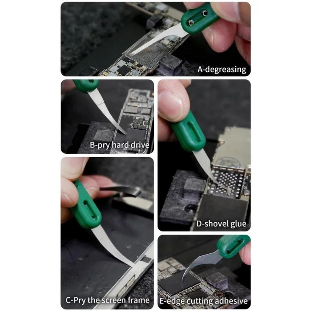 Entegre Kazıma Seti BEST BST-145 5 Parça IC Scrape Blade Anakart PCB Tamir Seti