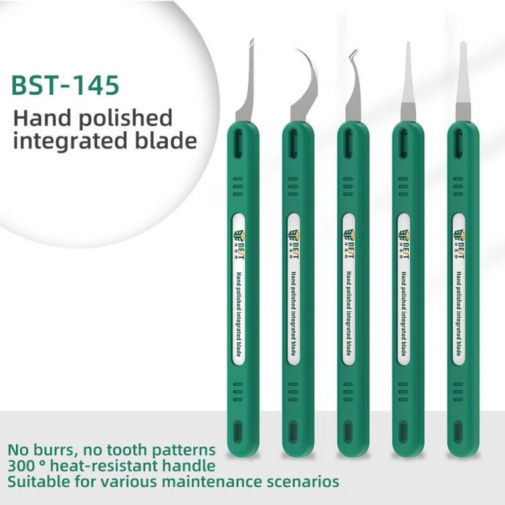 Entegre Kazıma Seti BEST BST-145 5 Parça IC Scrape Blade Anakart PCB Tamir Seti